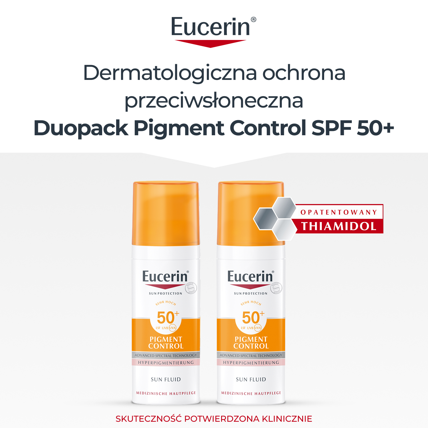 Eucerin Sun Protection Pigment Control, Zestaw ochrona przeciwsłoneczna SPF 50+, 1 sztuka
