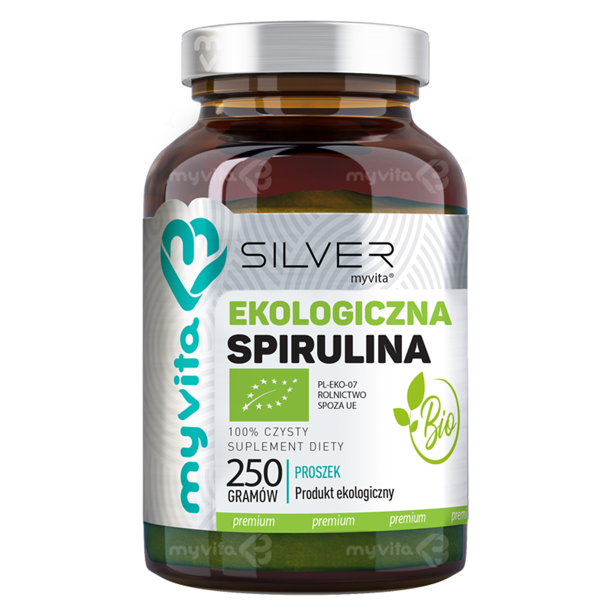 MyVita Silver Pure 100 % Spirulina Bio proszek, 250 g zdjęcie