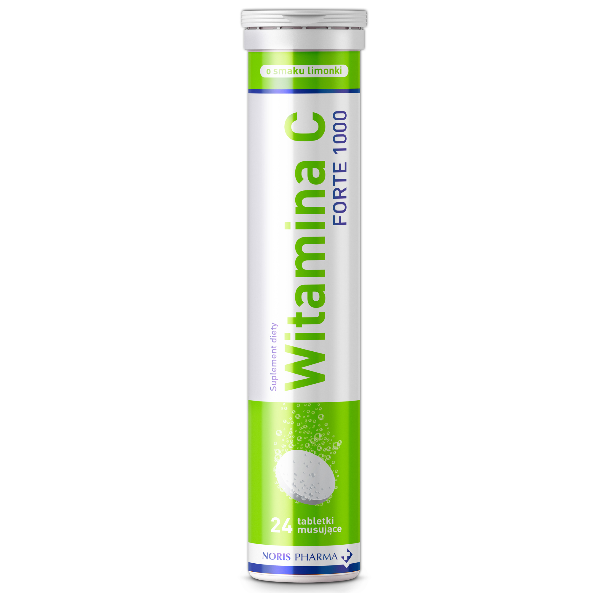 Noris Pharma Witamina C Forte 1000 limonka 24 tabletki musujące zdjęcie