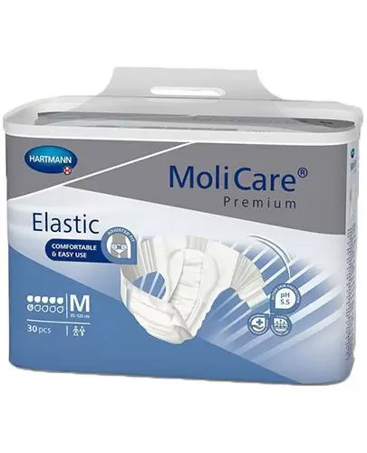 Hartmann MoliCare Premium Elastic pieluchomajtki 6 kropli rozmiar M 30 sztuk zdjęcie