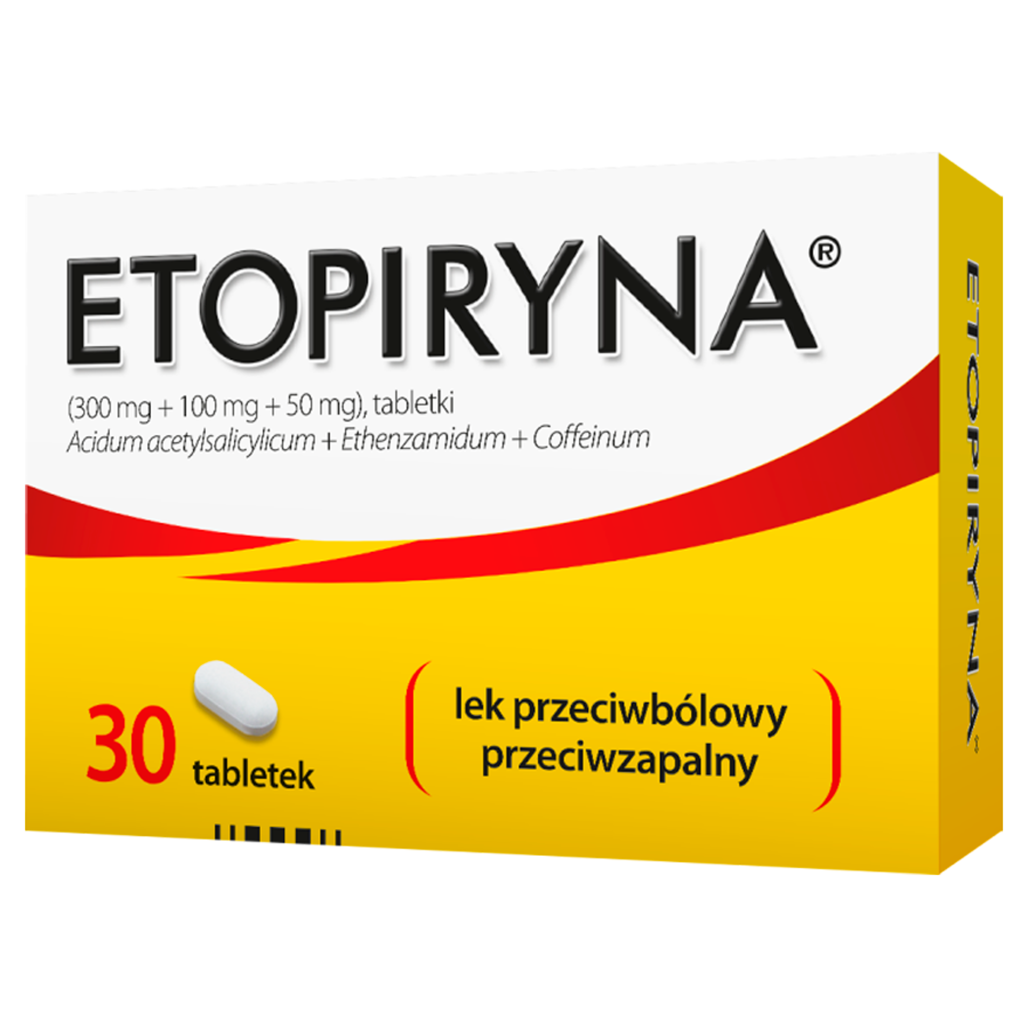 Etopiryna 300 mg + 100 mg + 50 mg 30 tabletek
