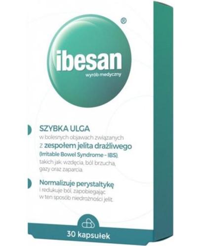 Ibesan - 30 kaps. - na wzdęcia i ból brzucha - cena, opinie, wskazania zdjęcie