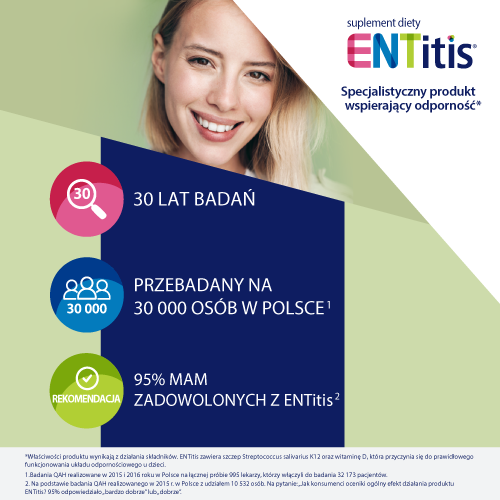 ENTitis, smak miętowy, pastylki do ssania, 30 sztuk