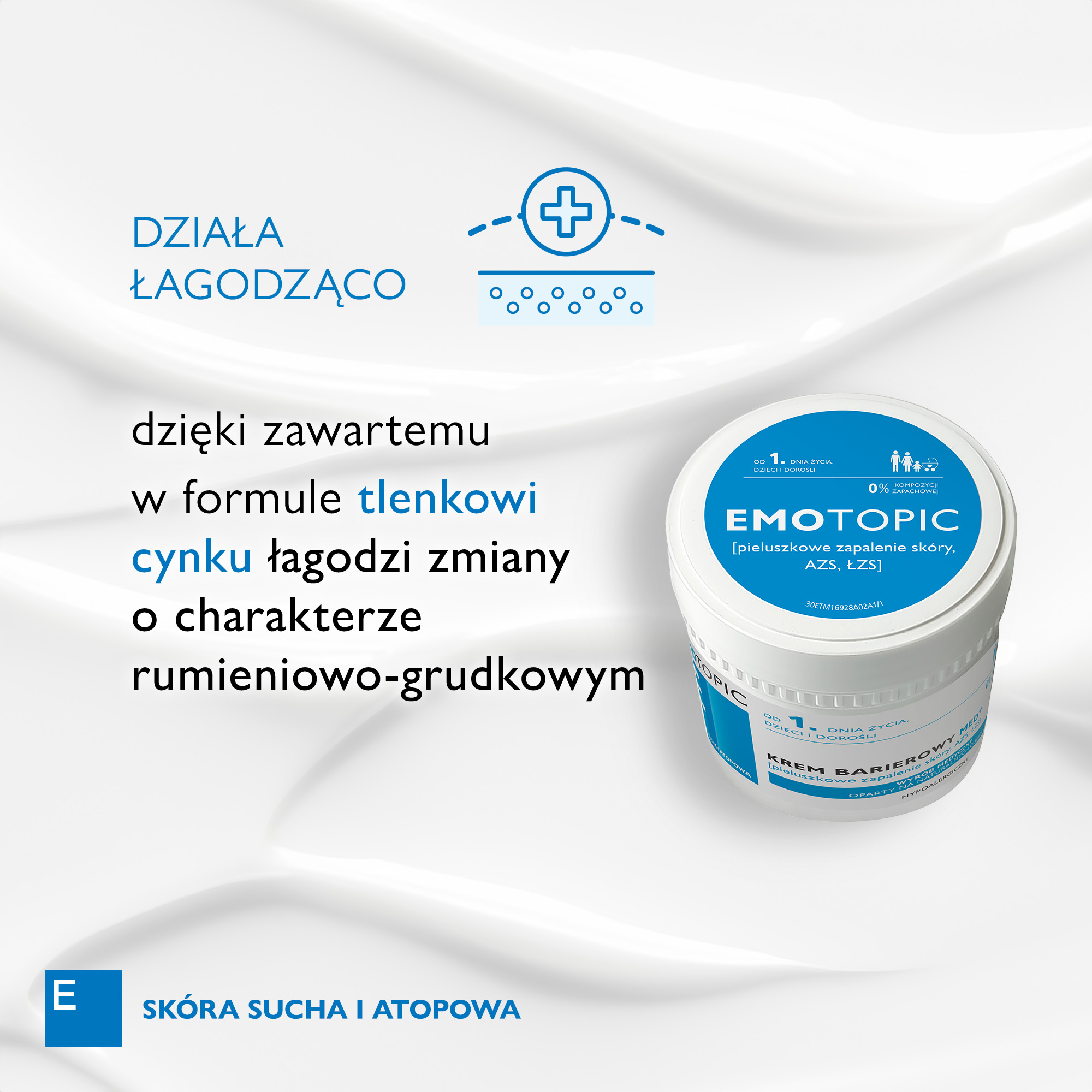 Emotopic krem barierowy MED+ pieluszkowe zapalenie skóry AZS ŁZS 75 ml