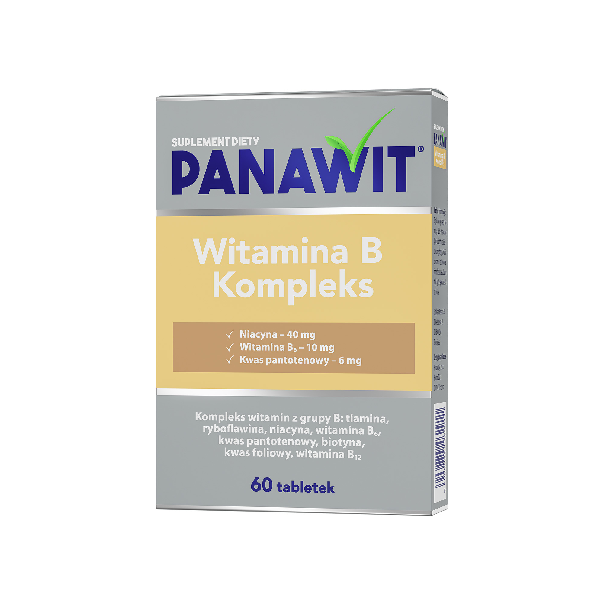 Panawit Witamina B komplex, tabletki, 60 sztuk zdjęcie