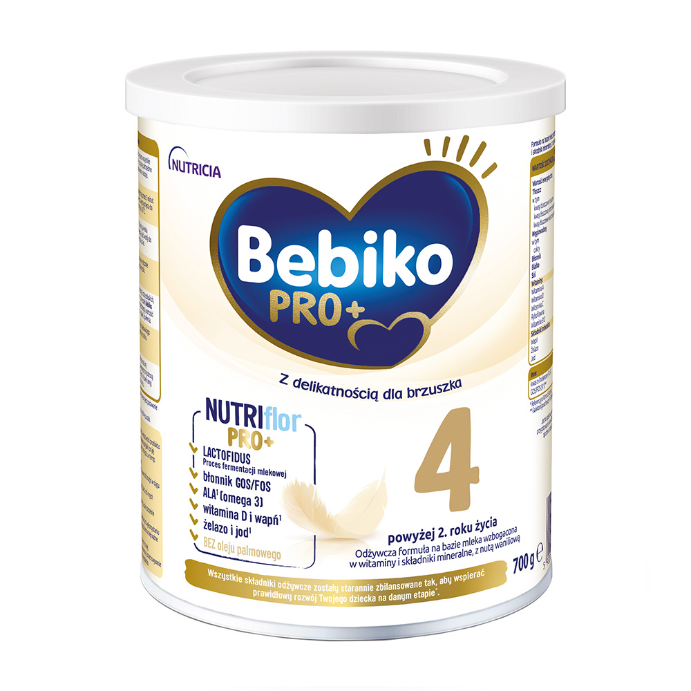 Bebiko PRO+ 4 odżywcza formuła na bazie mleka dla dzieci powyżej 2. roku życia, 700 g zdjęcie