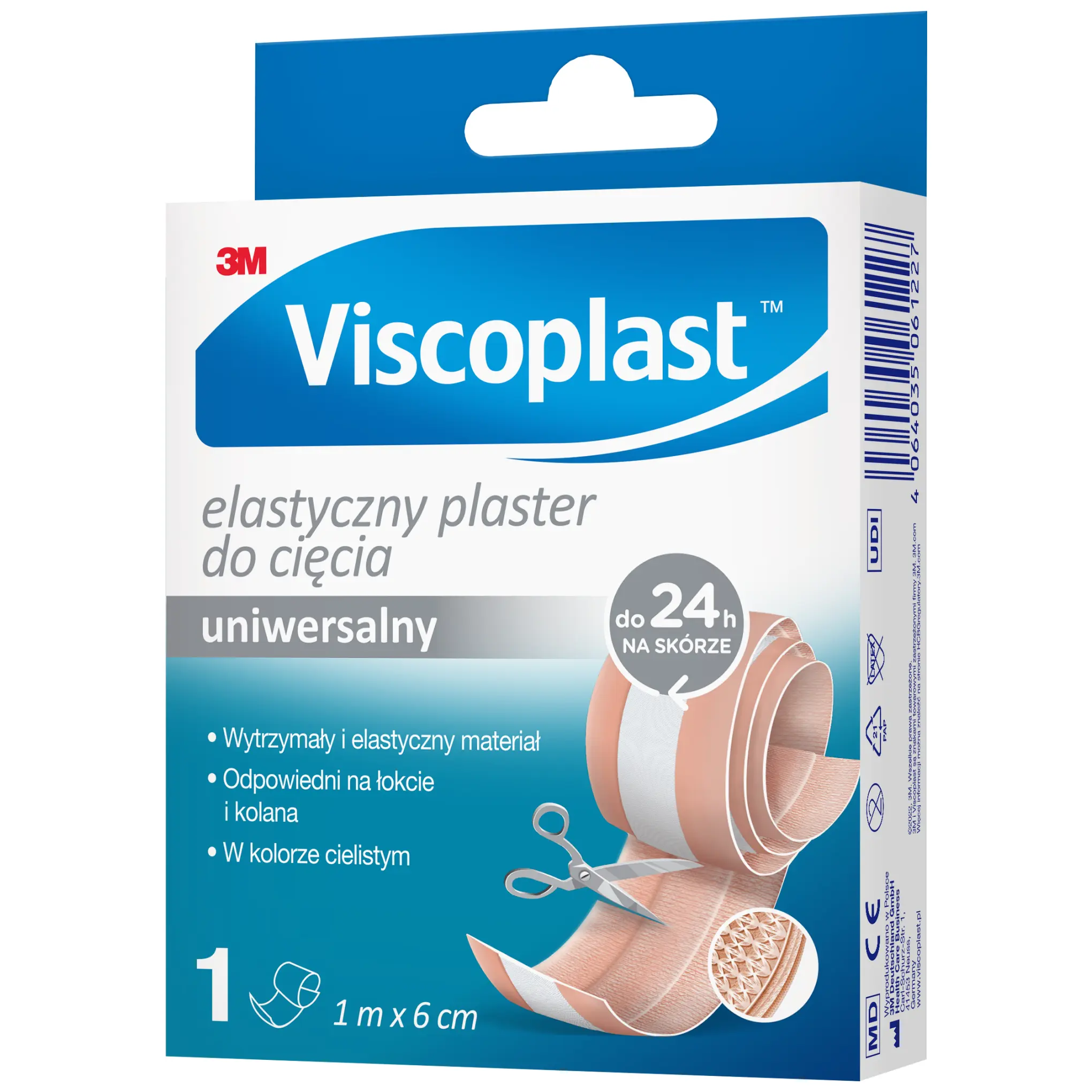 Viscoplast elastyczny plaster do cięcia 1m x 6 cm 1 sztuka
