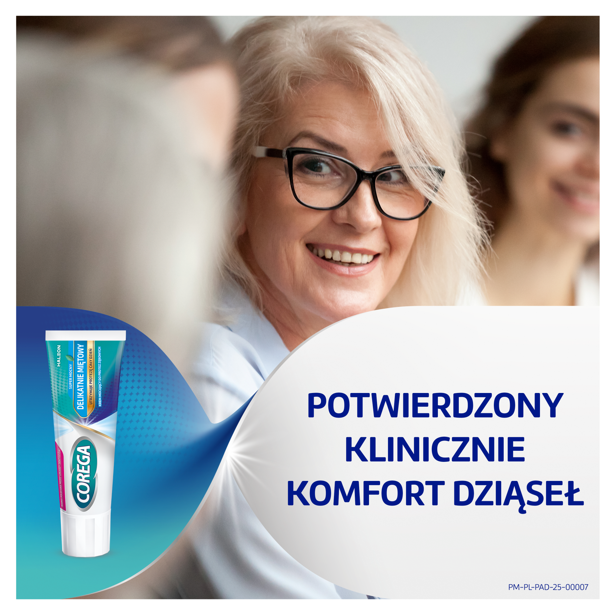 Corega Super Mocny Delikatnie Miętowy krem mocujący do protez zębowych 40 g