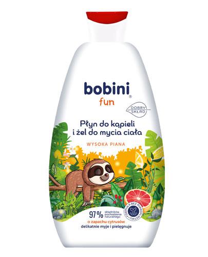Bobini Fun Płyn do kąpieli i Żel do mycia wysoka piana o zapachu cytrusów, 500 ml zdjęcie