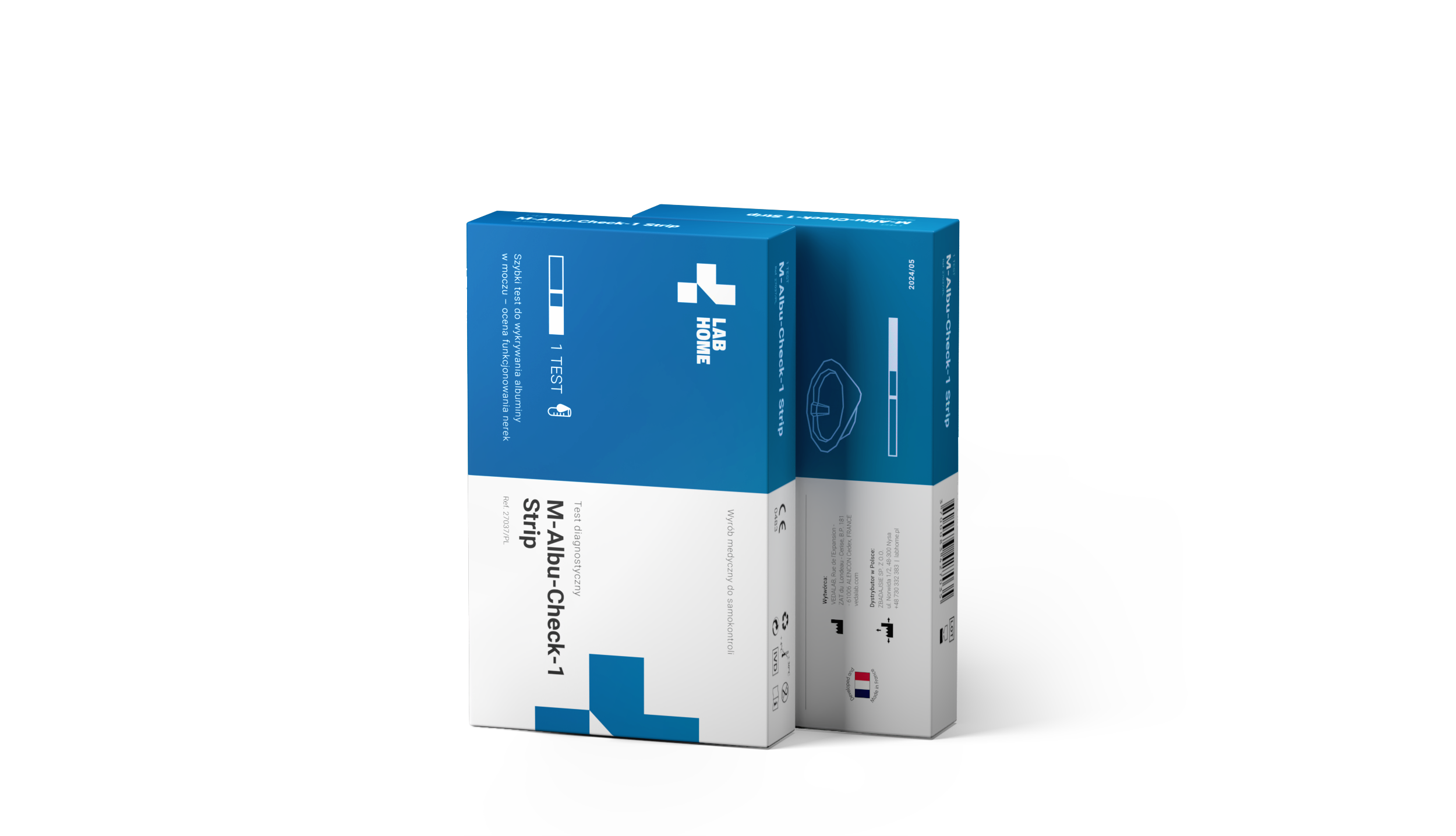 LabHome M-Albu-Check test do wykrywania albuminy w moczu 1 sztuka 