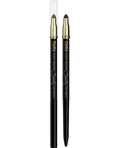 Delia Cosmetics Shape Master Smoky Kredka do oczu z gąbką - czarna - 1 szt. - cena, opinie, stosowanie zdjęcie