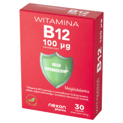 Nexon Pharma, Witamina B12 100 µg, kapsułki, 30 sztuk zdjęcie