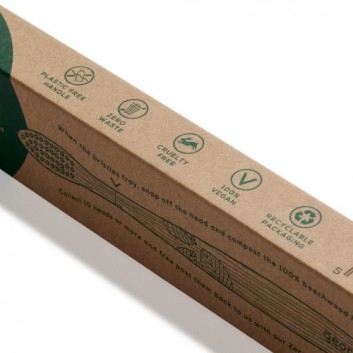 Georganics, Ekologiczna szczoteczka z drewna bukowego, Medium, 1 sztuka