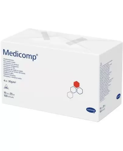 Hartmann Medicomp kompresy niejałowe z włókniny 10cm x 20cm 100 sztuk zdjęcie