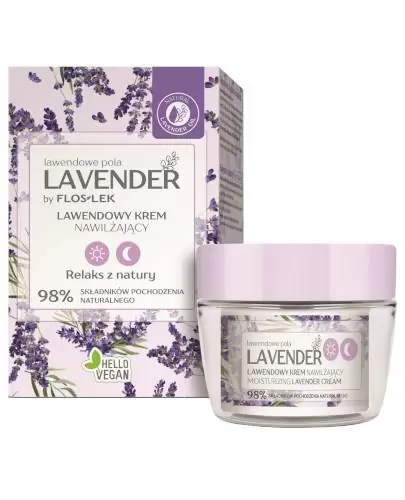 Flos-Lek Lavender Lawendowe Pola lawendowy krem nawilżający na dzień i na noc 50 ml zdjęcie