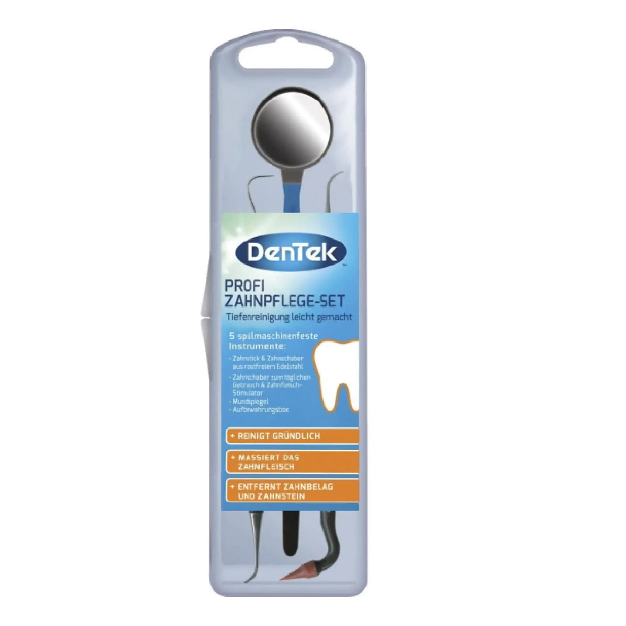 DenTek Oral Care Kit, profesjonalny zestaw dentystyczny 5w1 do higieny zębów i jamy ustnej w domu, 1 sztuka zdjęcie