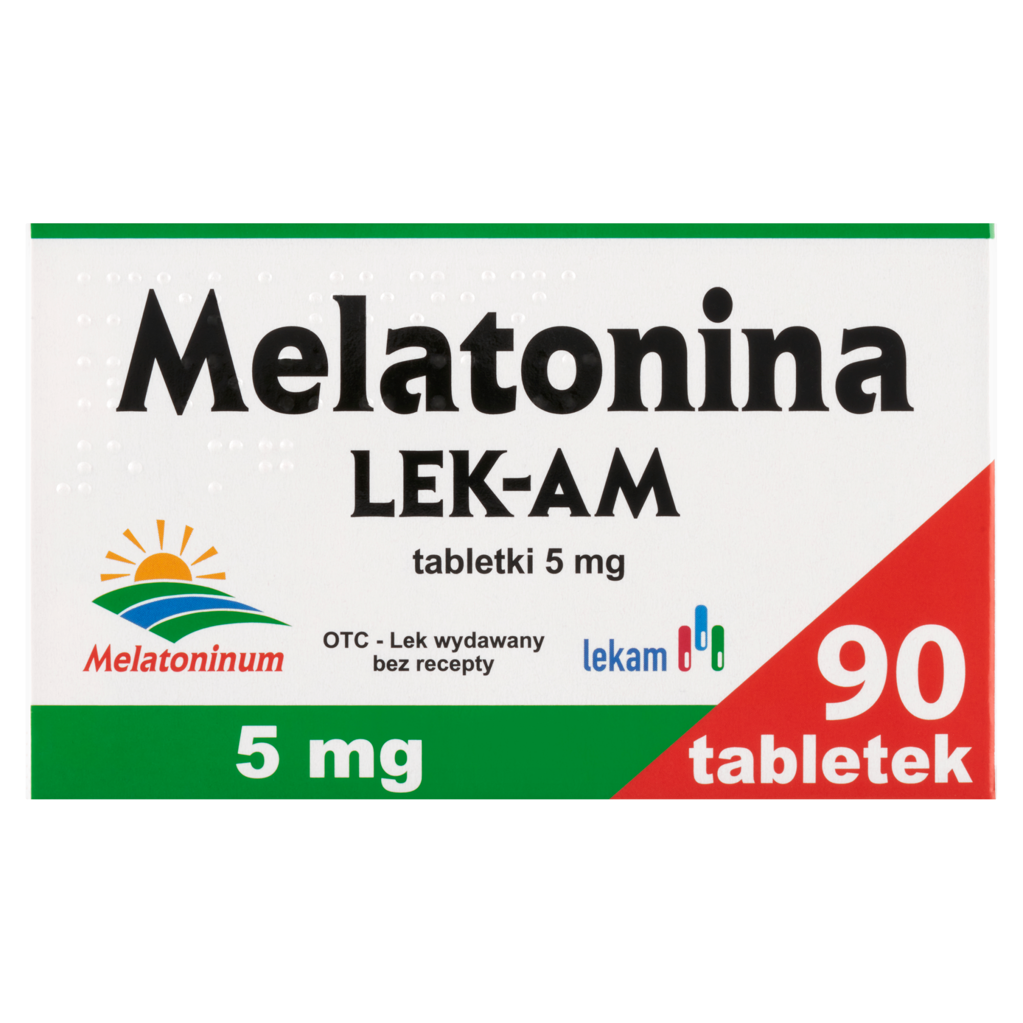 Lek-AM Melatonina 5 mg 90 tabletek zdjęcie