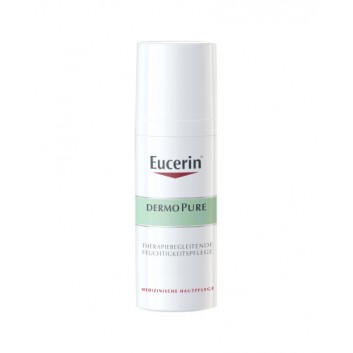 Eucerin DermoPure Krem kojący w trakcie kuracji przeciwtrądzikowych skóra trądzikowa i z niedoskonałościami, 50 ml

**Wskazania:**
- Skóra trądzikowa
- Skóra z niedoskonałościami

**Skład:**
- [Proszę uzupełnić skład według dostępnych informacji]