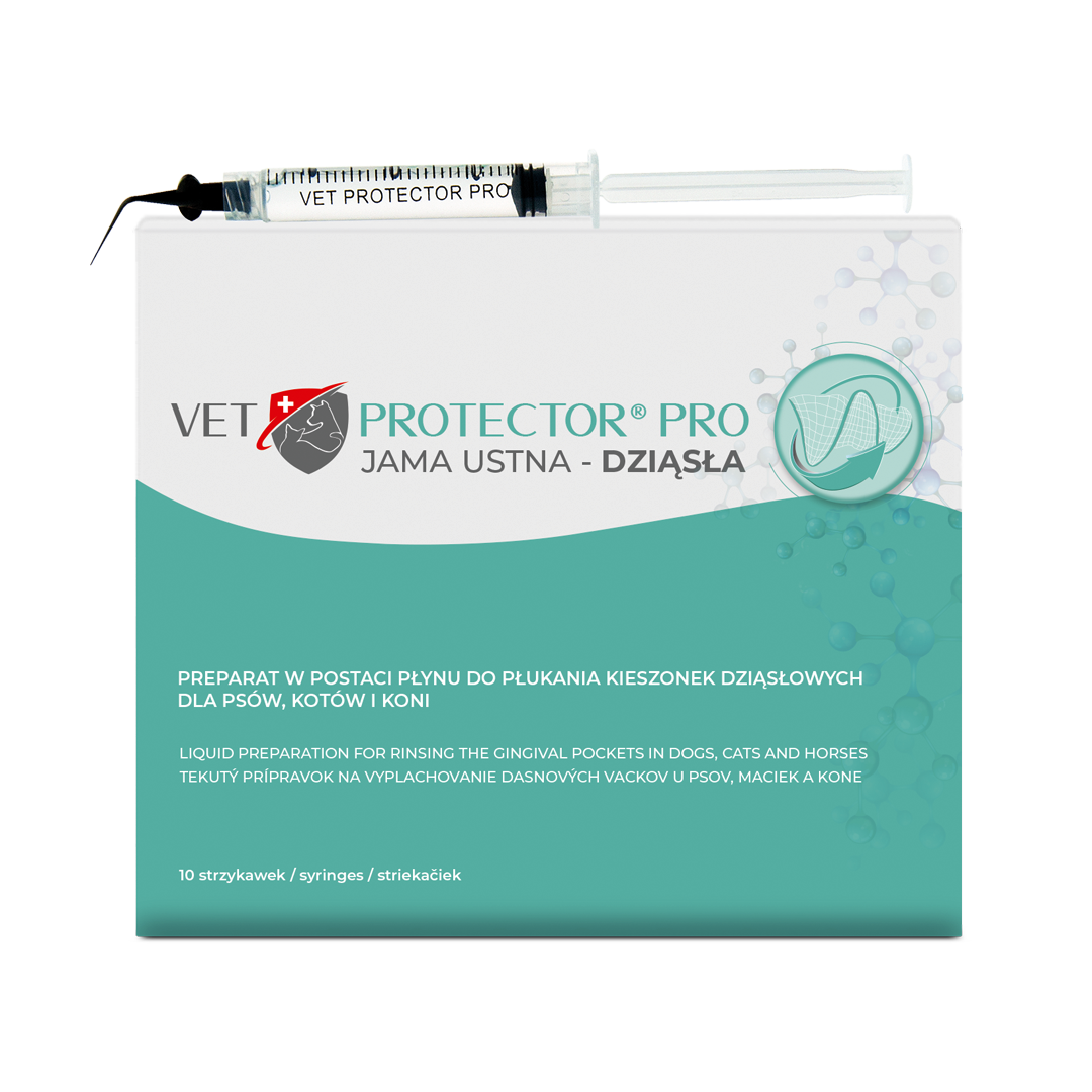 Vet Protector Pro Jama Ustna Dziąsła Płyn do jamy ustnej psa i kota, 10x3 ml zdjęcie