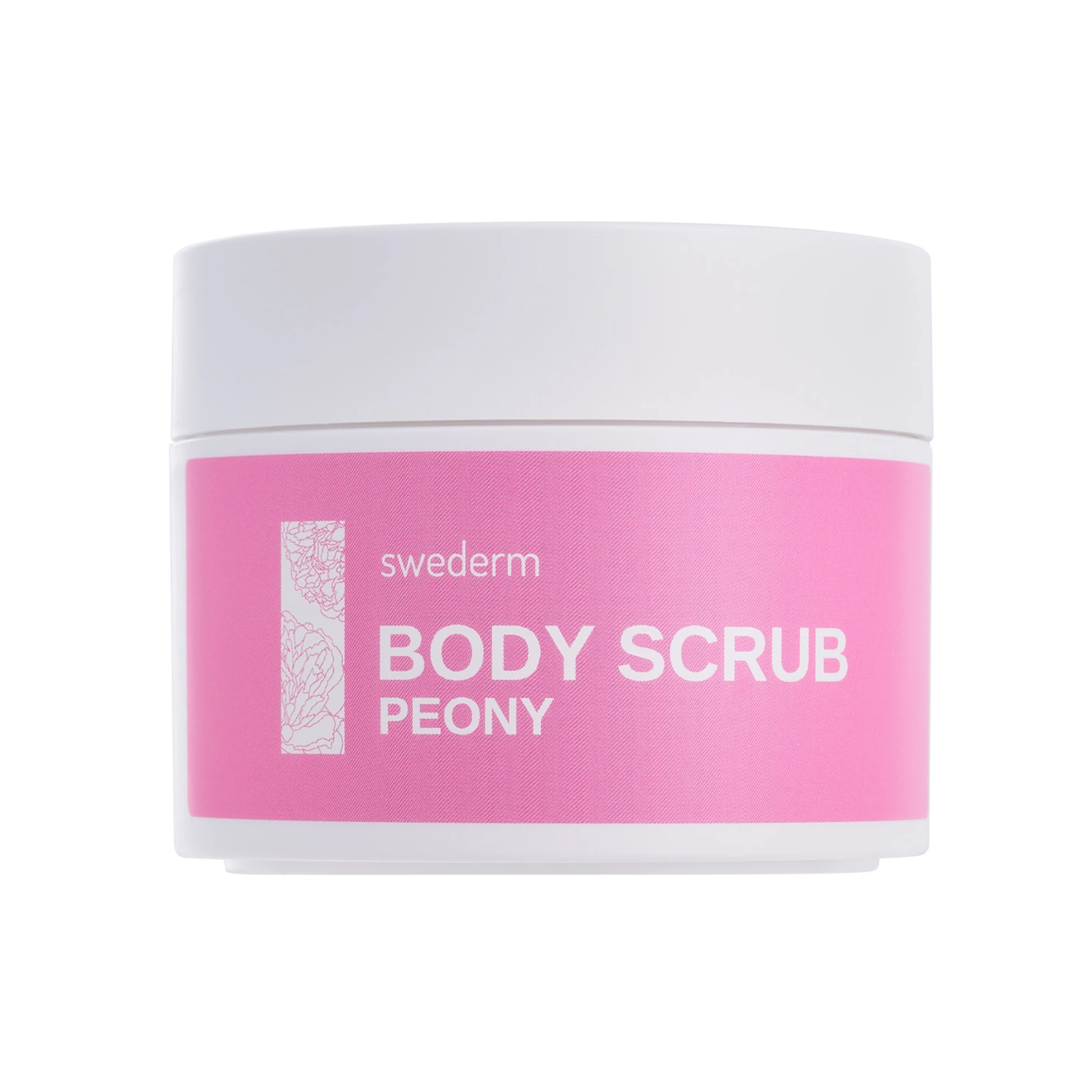 Swederm Body Scrub Peony Peeling cukrowy do ciała z witaminą E o zapachu kwiatów piwonii, 275 g zdjęcie