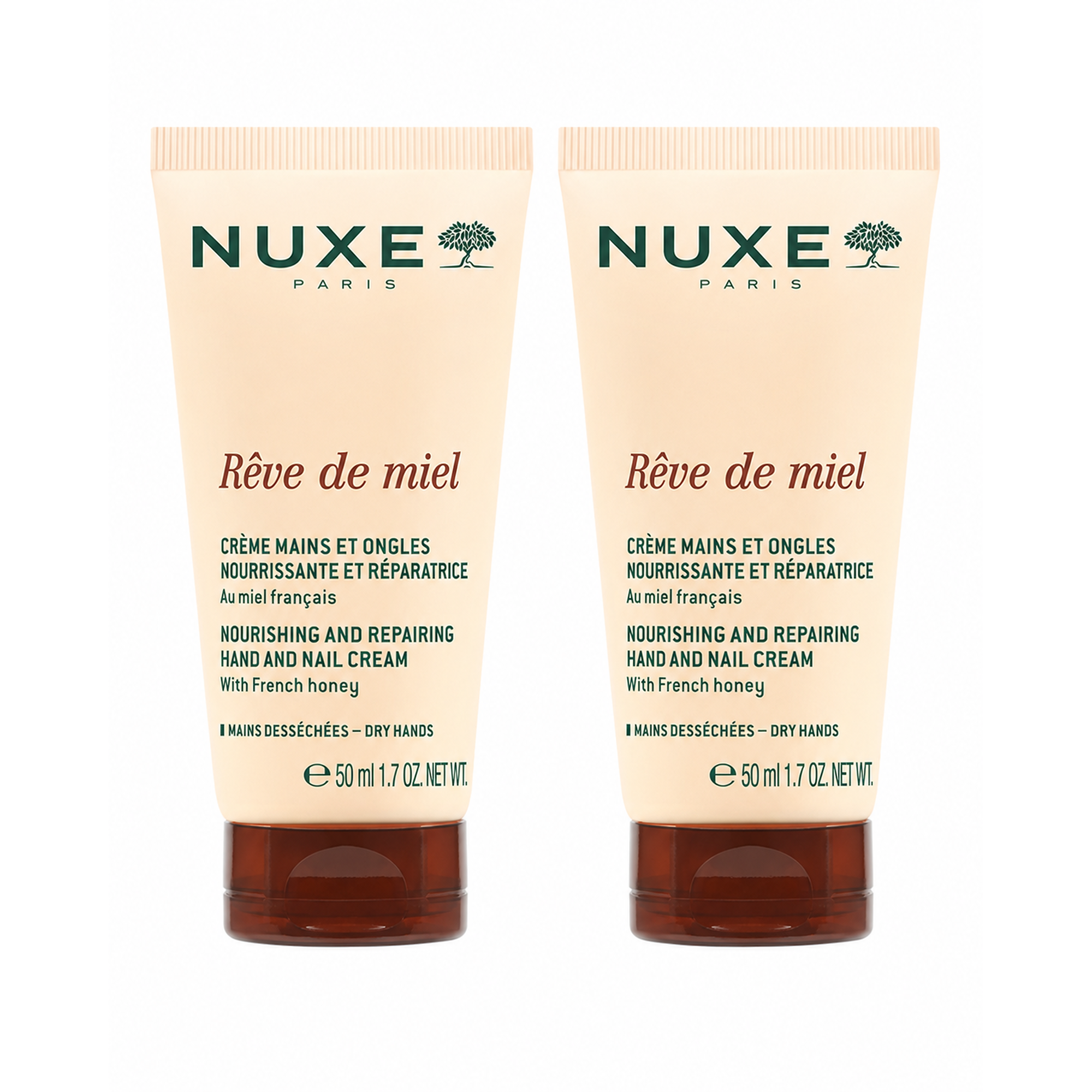 Nuxe Reve de Miel Krem do rąk i paznokci, 2 x 50 ml