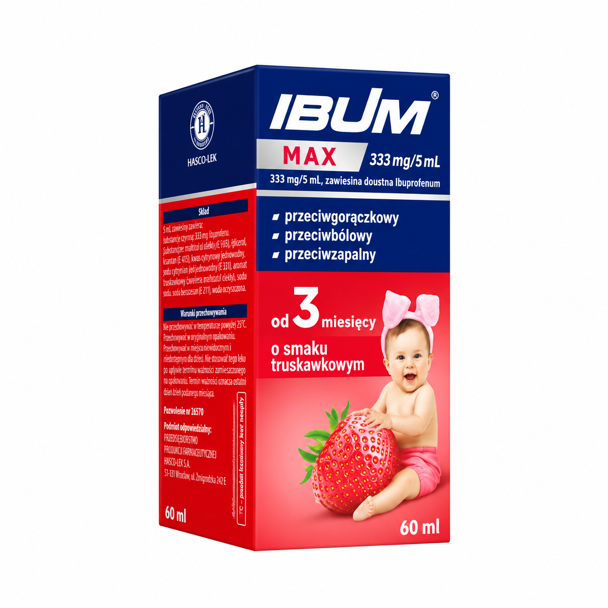 Ibum Max 333 mg/5 ml zawiesina doustna, 60 ml