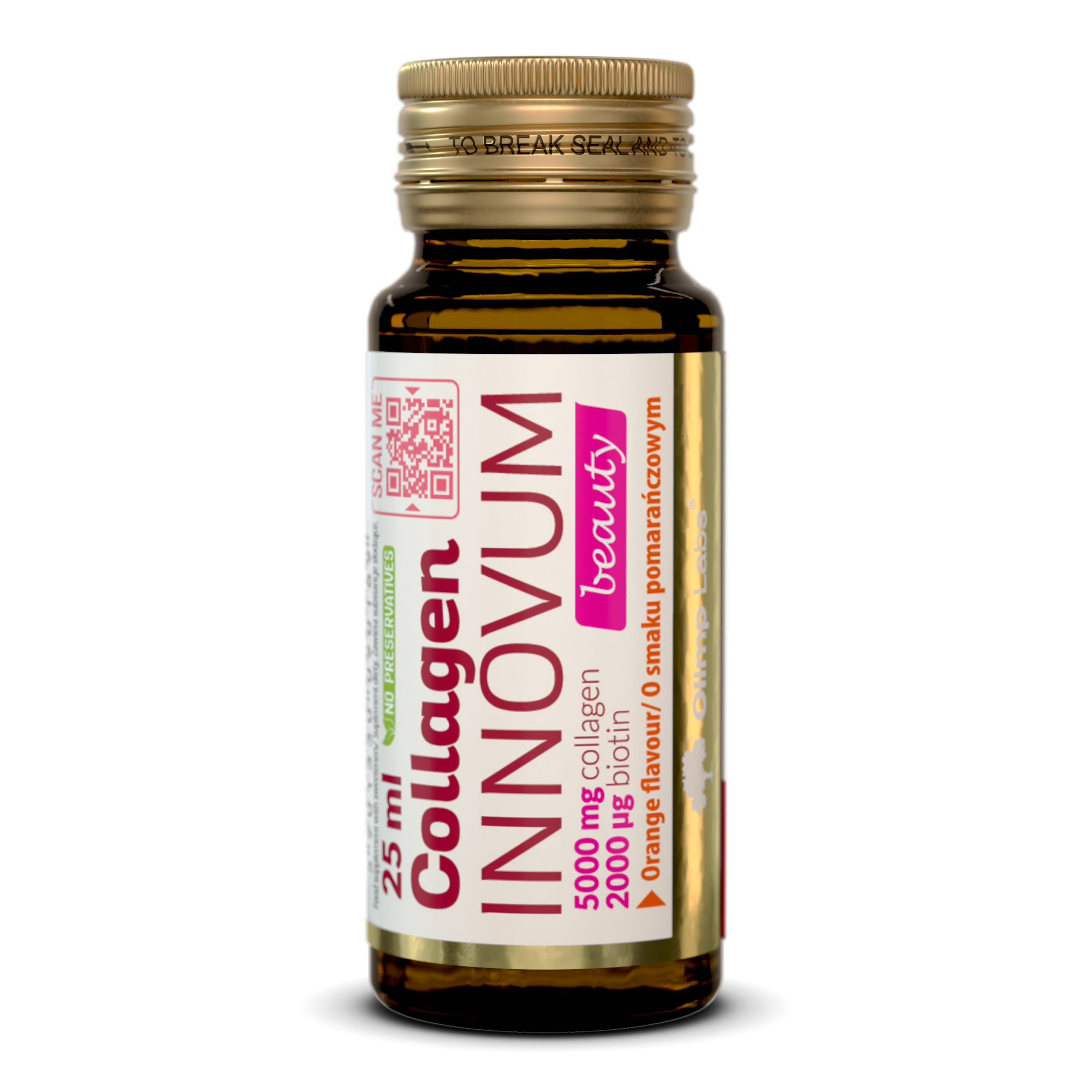 Olimp, Collagen Innovum Beauty o smaku pomarańczowym ampułka szklana, 25 ml zdjęcie