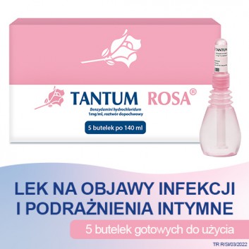 Tantum Rosa 1 mg/ml roztwór dopochwowy 5 x 140 ml