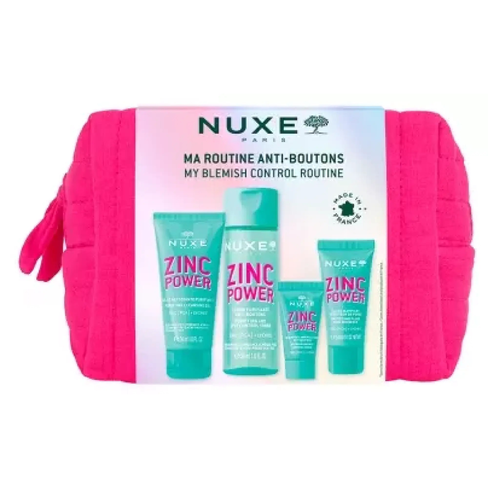Nuxe Zinc Power, zestaw kosmetyków + kosmetyczka, 1 sztuka zdjęcie