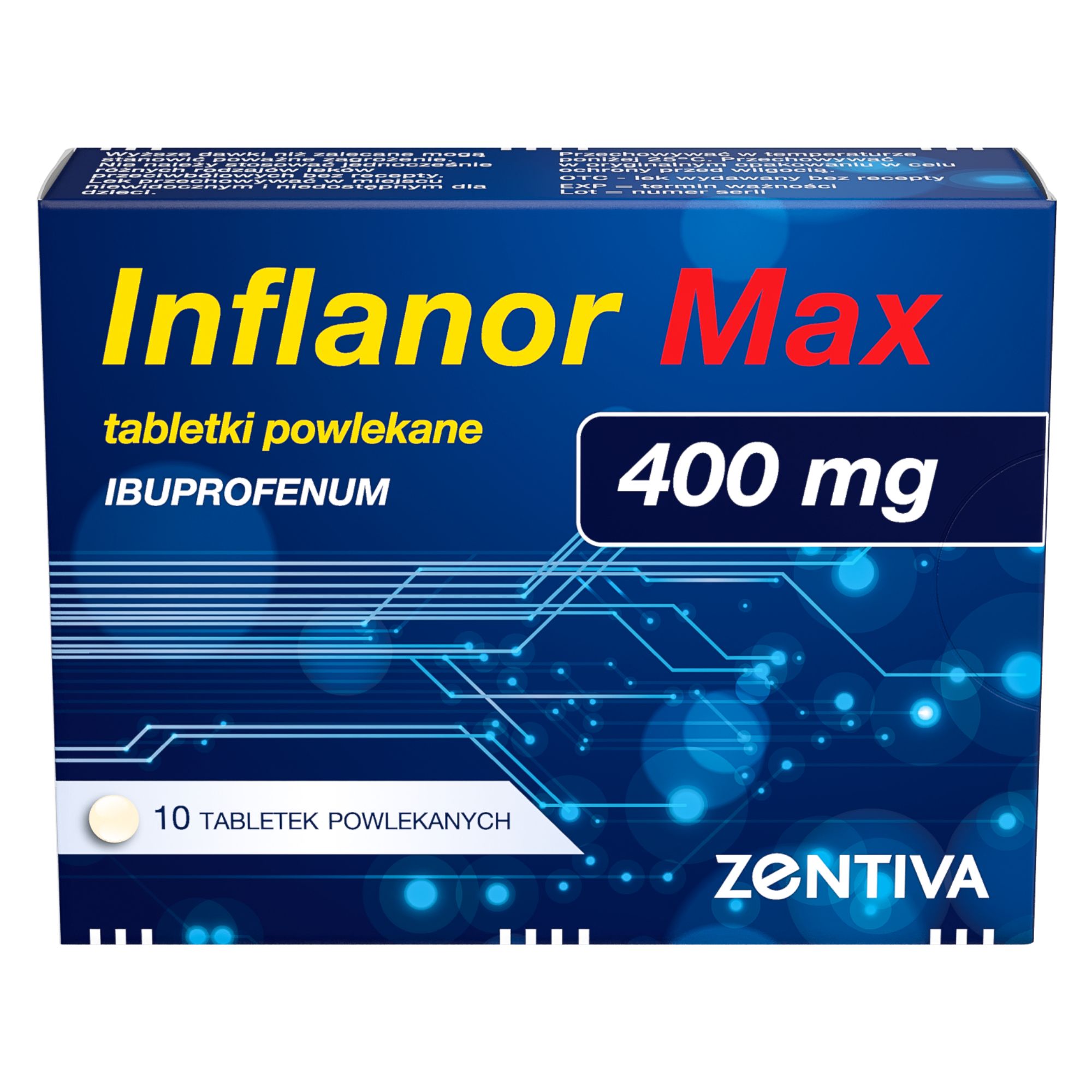Inflanor Max 400 mg, 10 tabletek zdjęcie