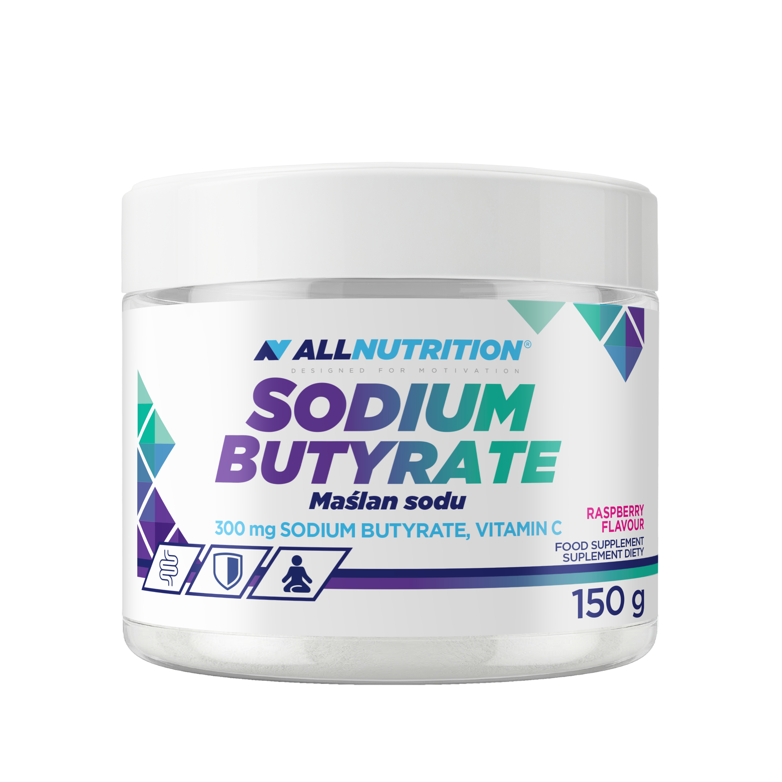 Allnutrition Sodium Butyrate Raspberry, 150 g