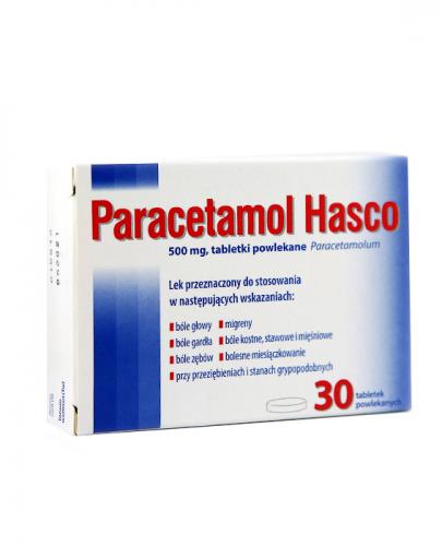 Paracetamol Hasco 500 mg 30 tabletek zdjęcie