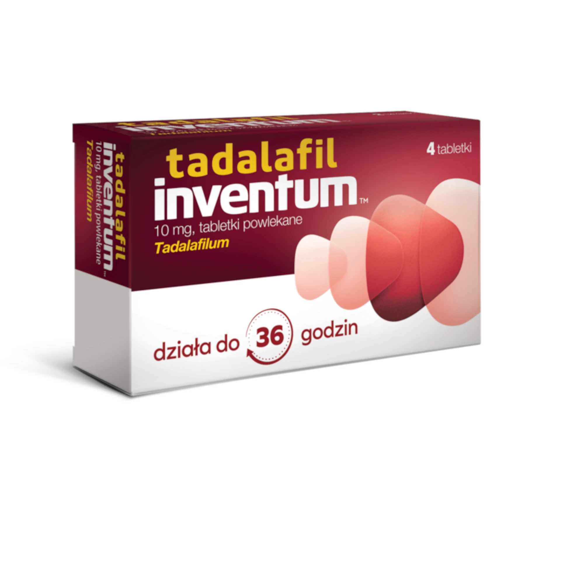 Tadalafil Inventum 10 mg, 4 tabletki zdjęcie