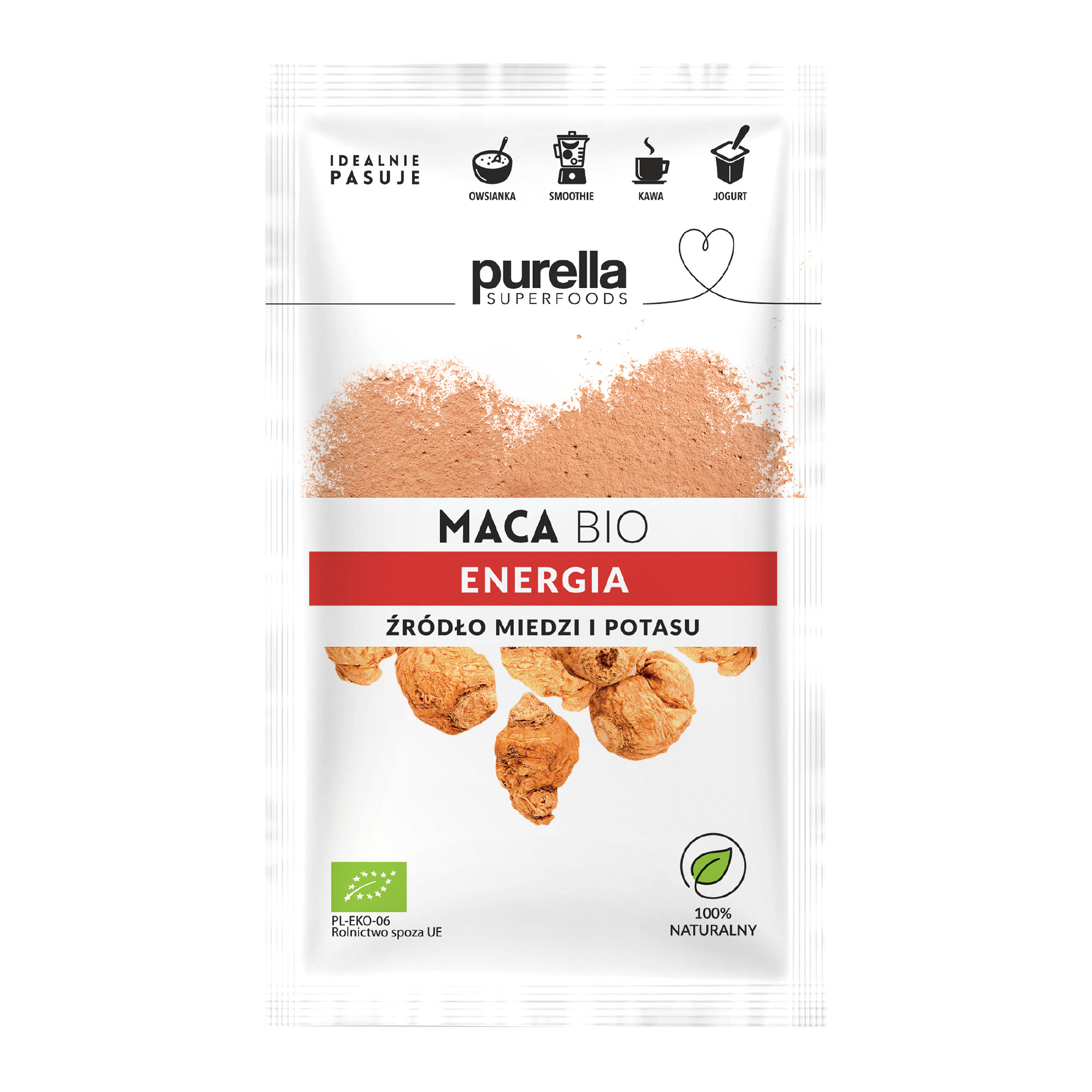 Purella Superfoods Maca Bio, 28 g zdjęcie