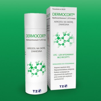 Dermocort hydrocortisonum 1,372 mg/g aerozol na skórę 38,25 g