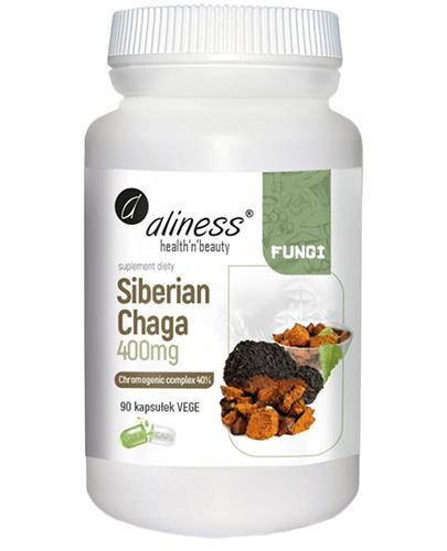Aliness Siberian Chaga 400 mg, 90 kaps., cena, opinie, stosowanie zdjęcie