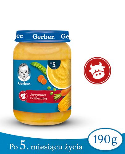 GERBER Zupka jarzynowa z cielęcinką po 5 miesiącu - 190 g zdjęcie