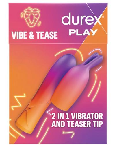 Durex 2 in 1 Vibrator & Teaser Tip, 1 sztuka zdjęcie