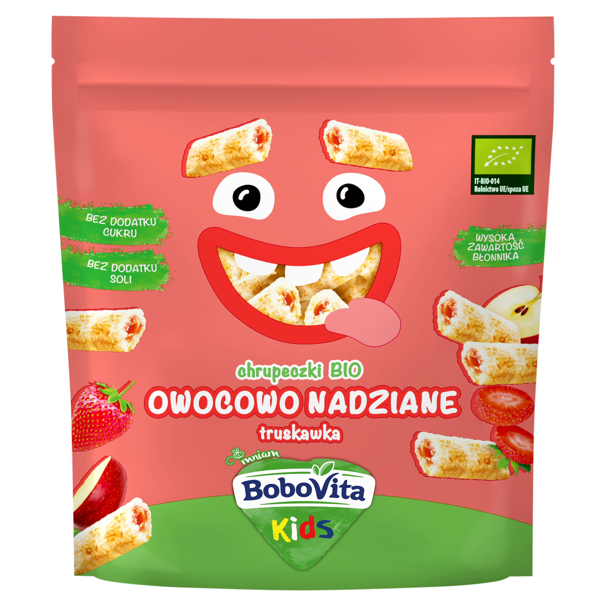 BoboVita Chrupki Bio truskawka po 3. roku życia, 30 g zdjęcie