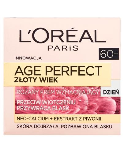 L'Oreal Age Perfect Złoty Wiek Różany krem wzmacniający na dzień 60+ - 50 ml - cena, opinie, właściwości zdjęcie