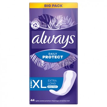 Always Dailies Long Plus Extra Protect Zapachowe wkładki higieniczne, 44 sztuki