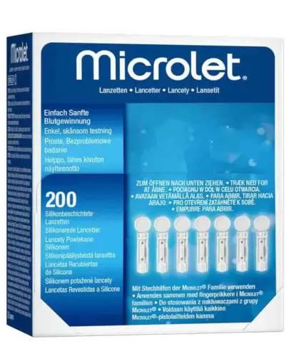 Microlet lancenty (igły) 200 sztuk zdjęcie