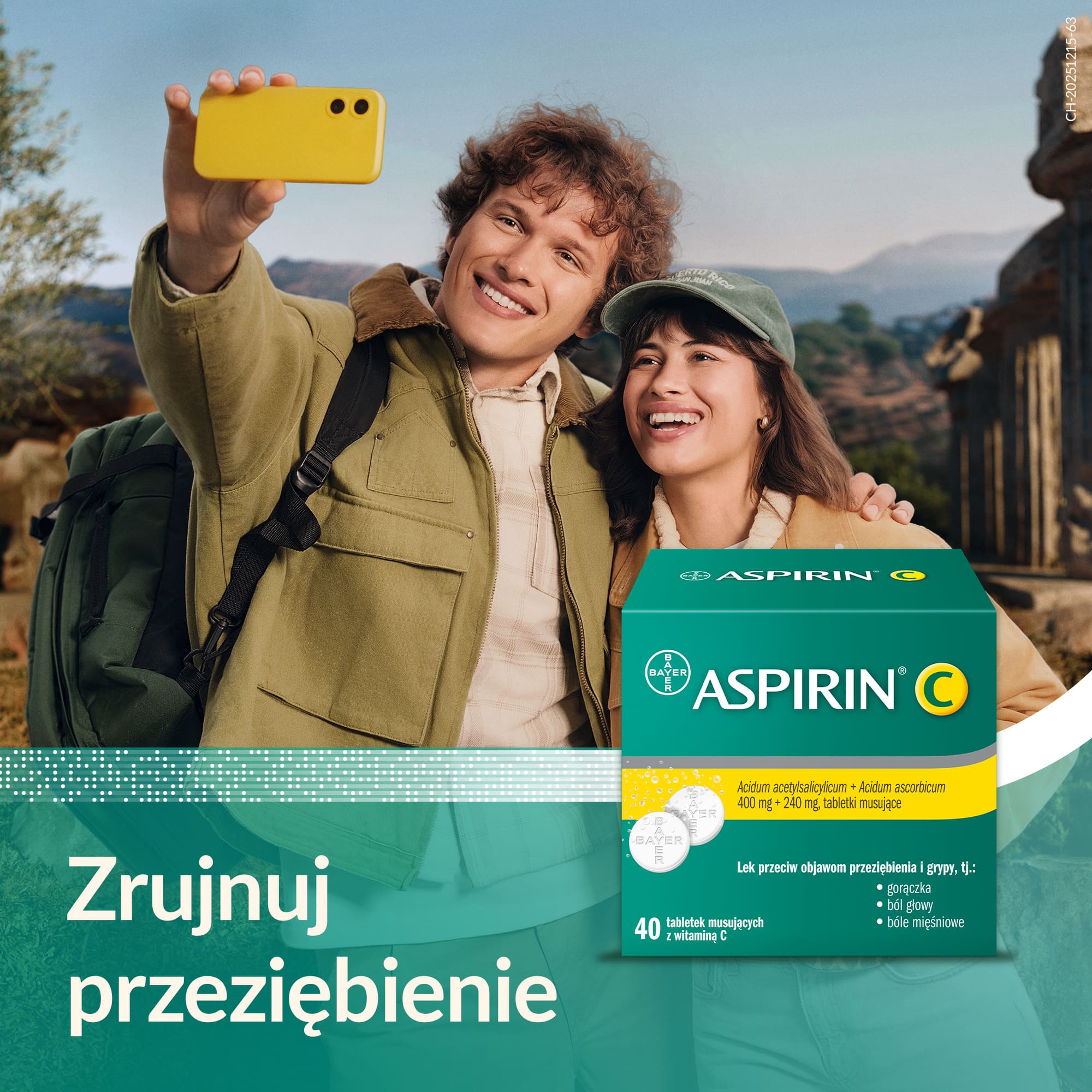 Aspirin C 400 mg + 240 mg 40 tabletek musujących