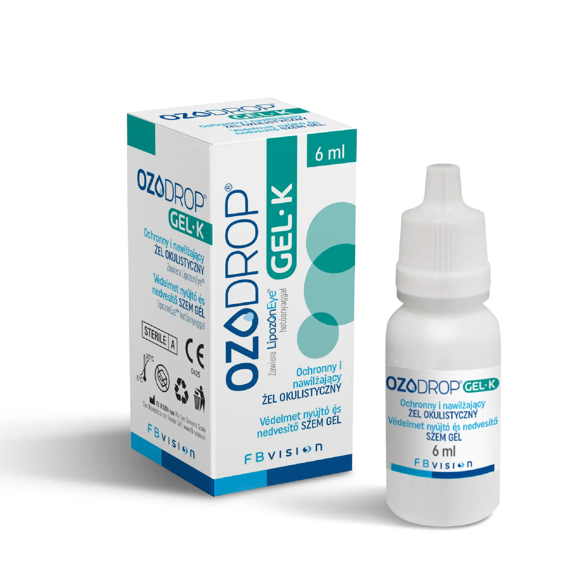 Ozodrop Gel K, Antyseptyczny żel oczny z ozonem 4w1, 6 ml zdjęcie