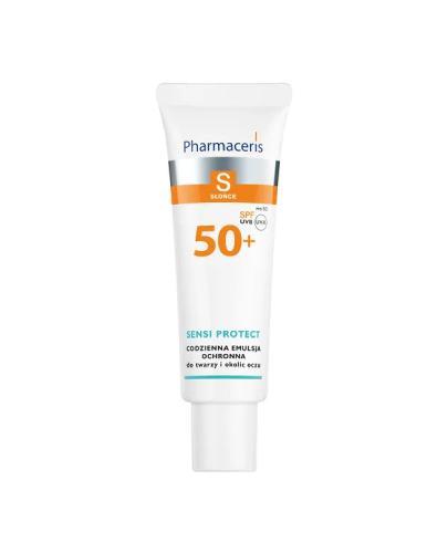 Pharmaceris S Sensi Protect codzienna emulsja ochronna z kwasem hialuronowym do twarzy i okolic oczu SPF 50+ 50 ml zdjęcie