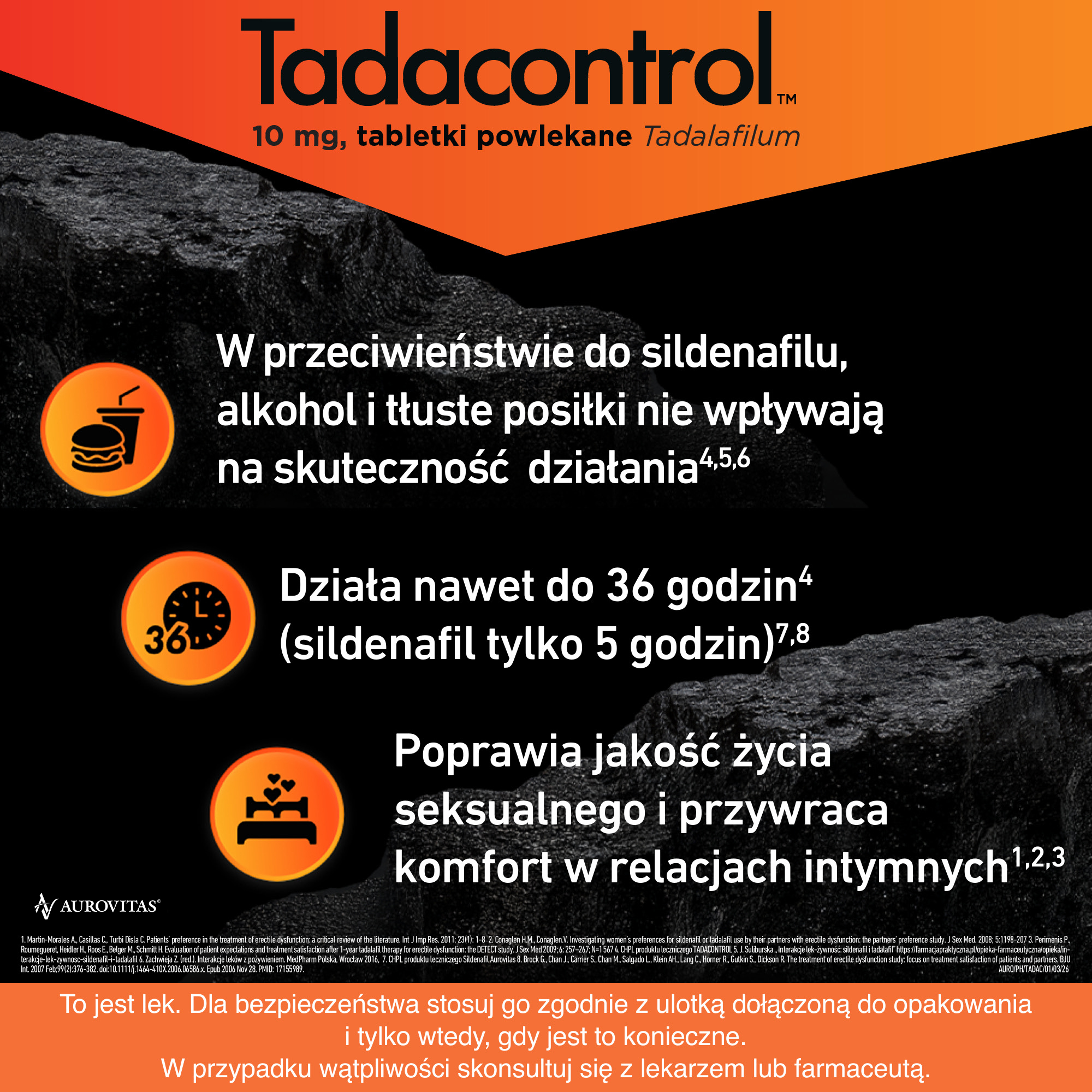 Tadacontrol, 10 mg, 2 tabletki powlekane
