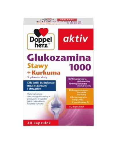 Doppelherz aktiv Glukozamina 1000 Stawy + Kurkuma, 40 kapsułek zdjęcie