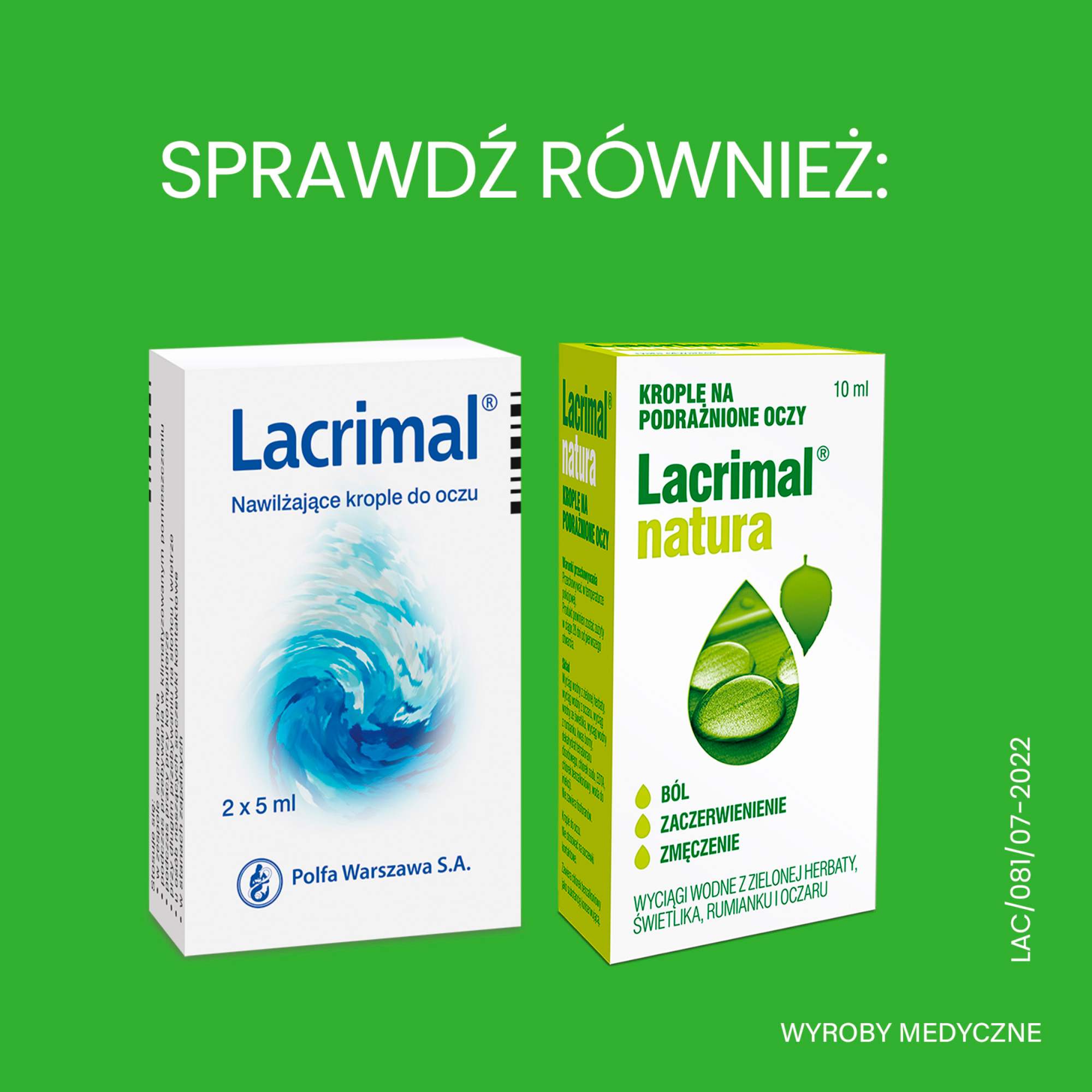 LACRIMAL NATURA PLUS Krople do oczu, 10 ml