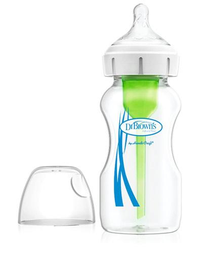 Dr Brown's Options+ Butelka antykolkowa szklana szeroka szyjka - 270 ml  zdjęcie