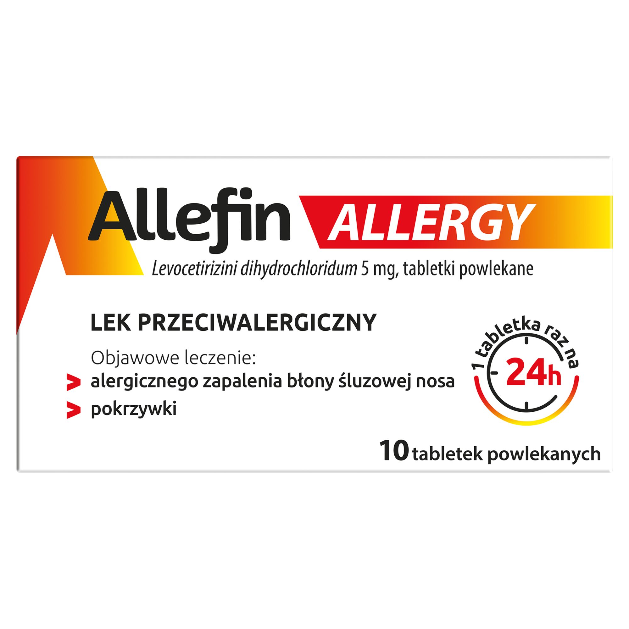 Allefin Allergy 5 mg, 10 tabletek zdjęcie